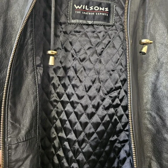Wilsons‎ Leather Coat Jacket Men's Size Medium Thinsulate Quilted Liner Vintage - Picture 7 of 12
